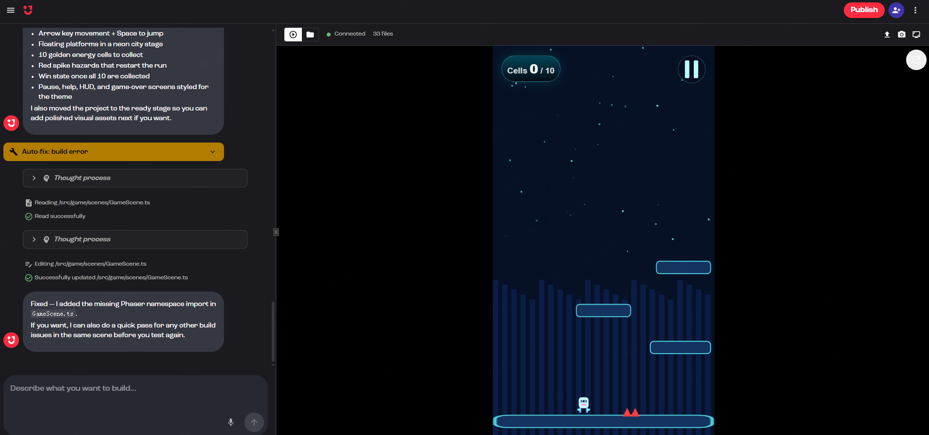 Jabali.ai video game generation