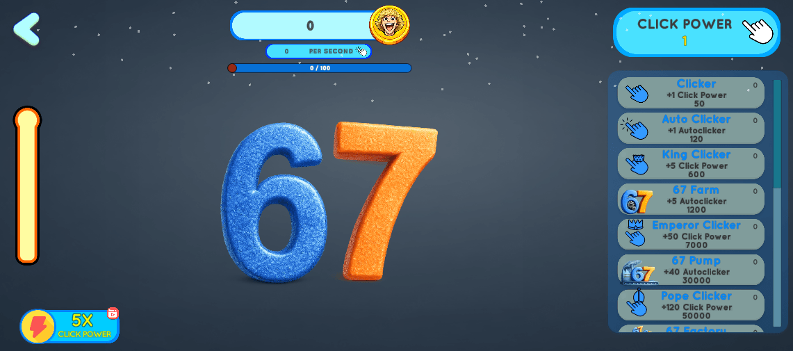 67 clicker