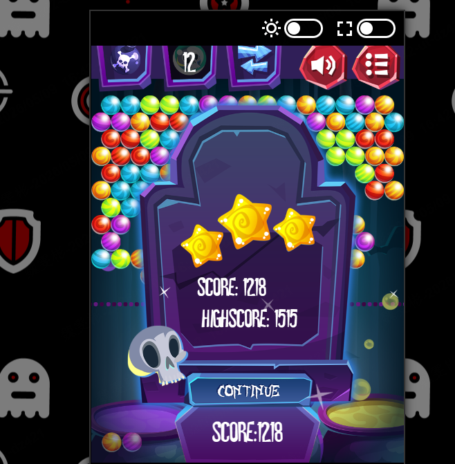 halloween bubble shooter